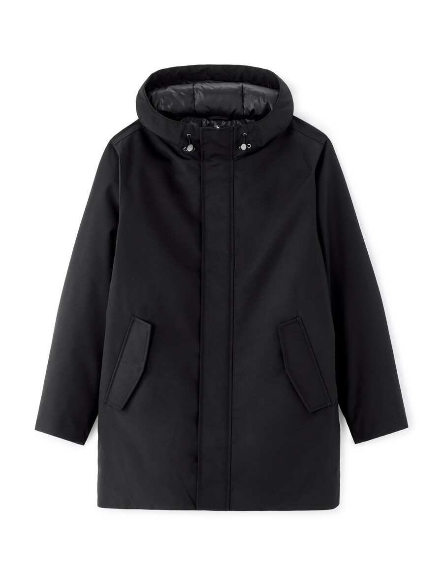 parka downwarm con capucha 90 plumón 10 plumas