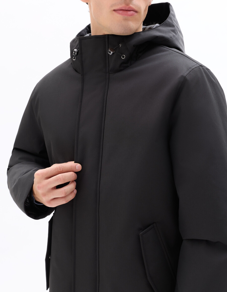 parka downwarm con capucha 90 plumón 10 plumas