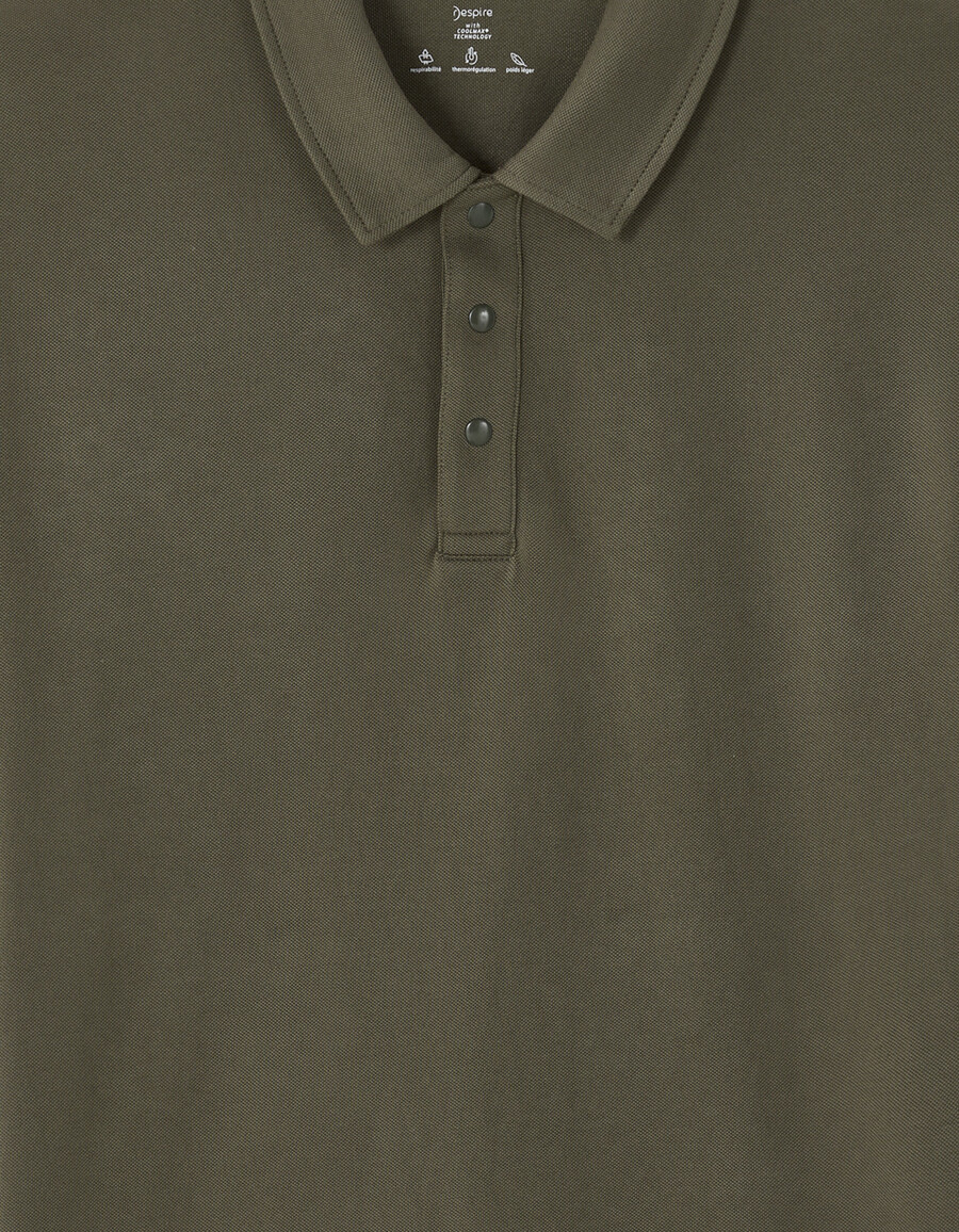 polo cuadrado de mezcla de algodón