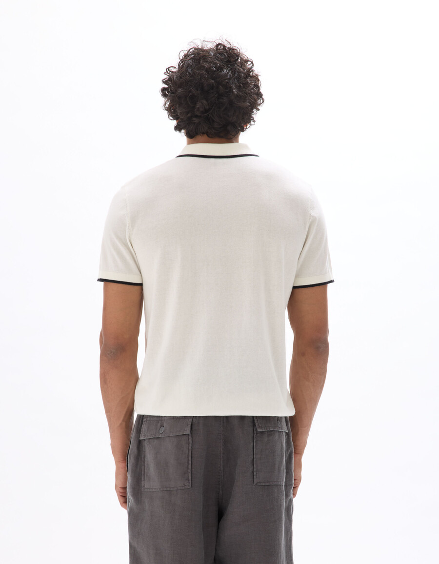 polo de corte regular en punto elegante