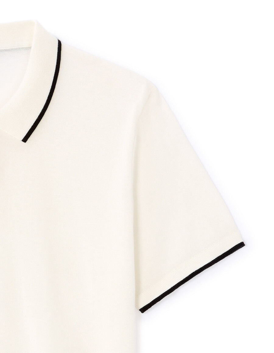 polo de corte regular en punto elegante