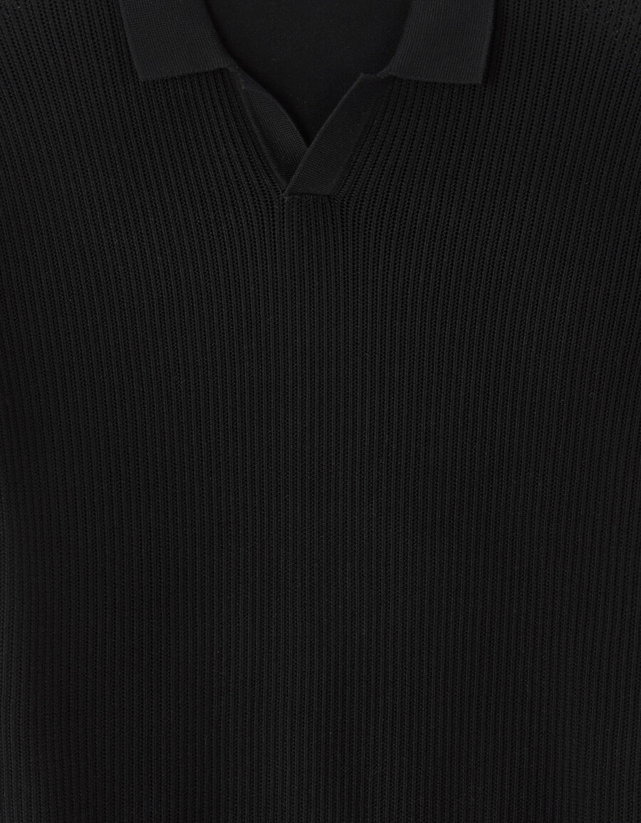 polo de corte regular en punto 100 algodón