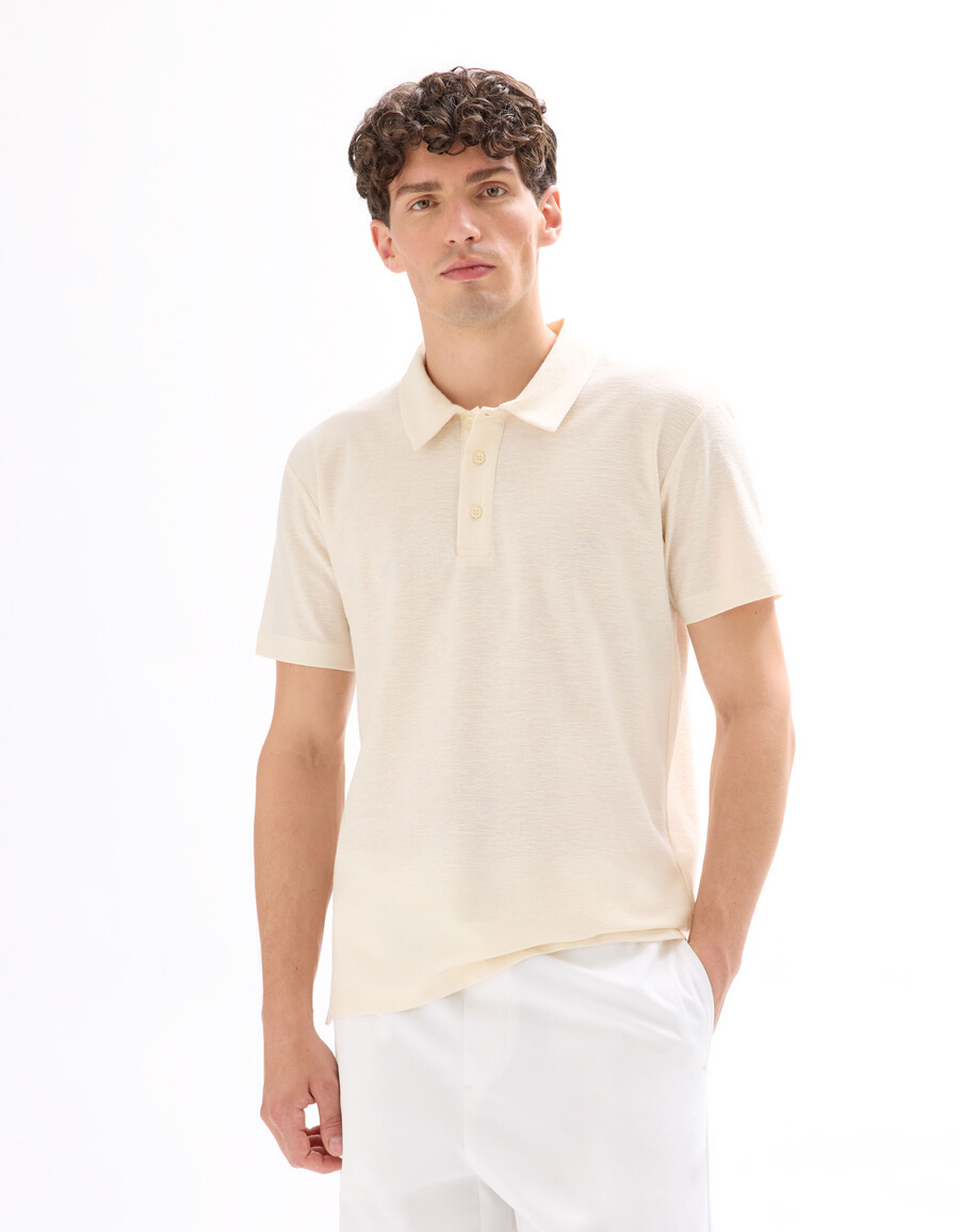 polo de jersey liso regular