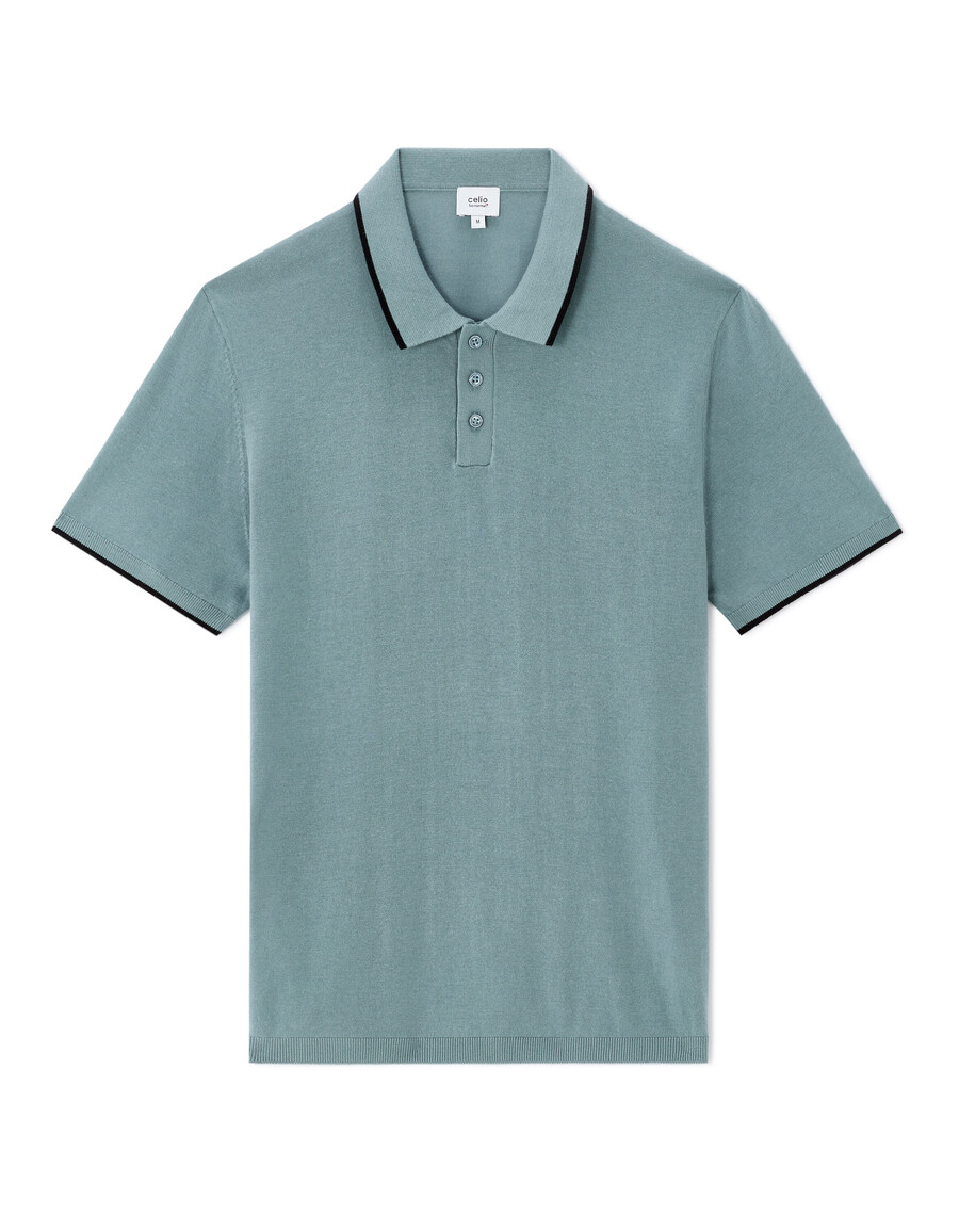 polo de corte regular en punto elegante