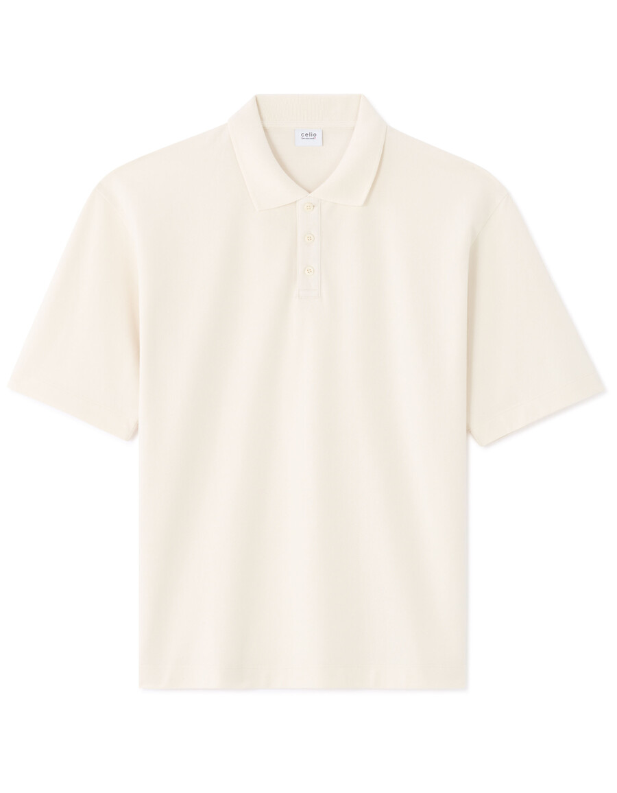 polo oversize de piqué 100 algodón