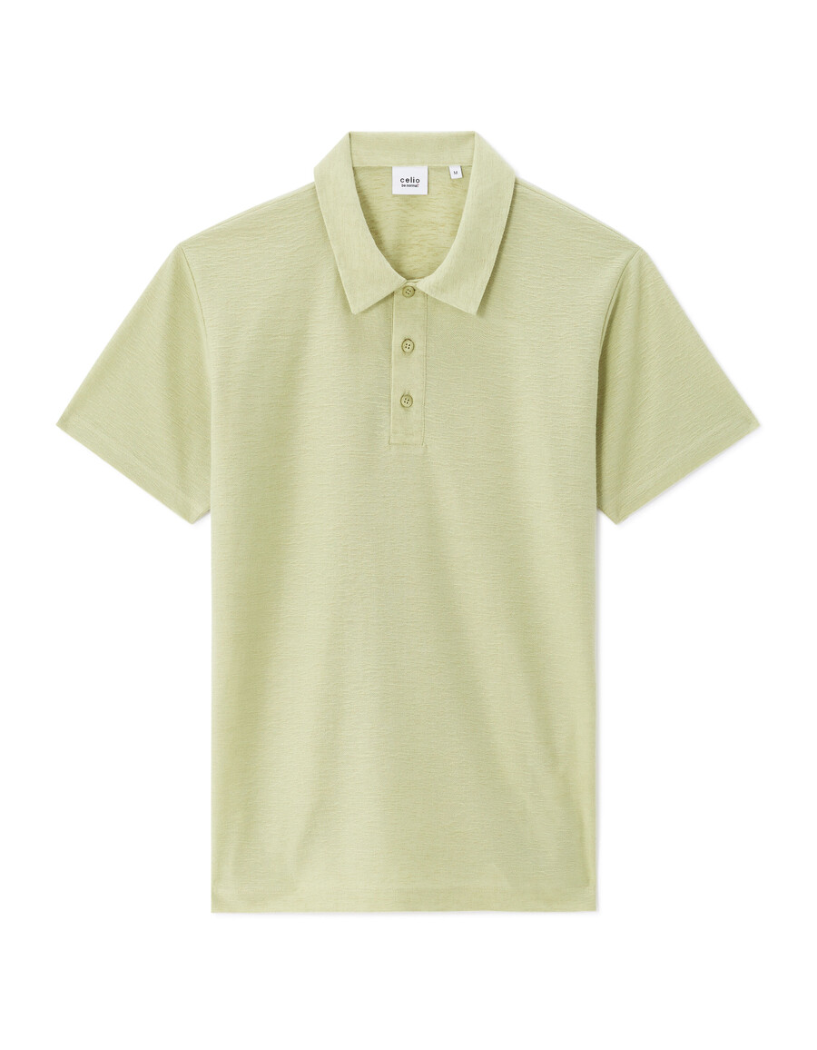 polo de jersey liso de corte regular