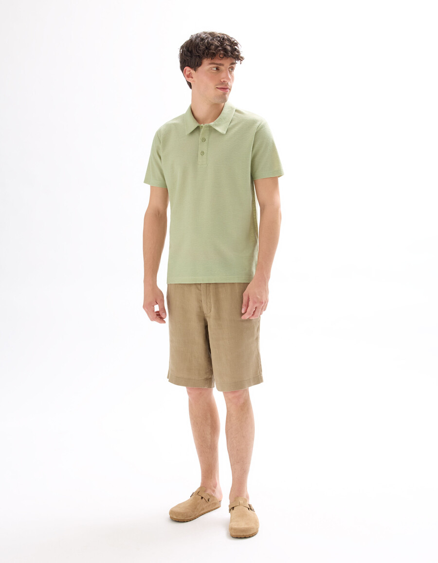 polo de jersey liso de corte regular