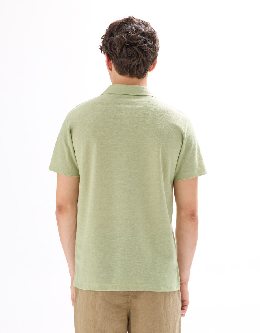 polo de jersey liso de corte regular