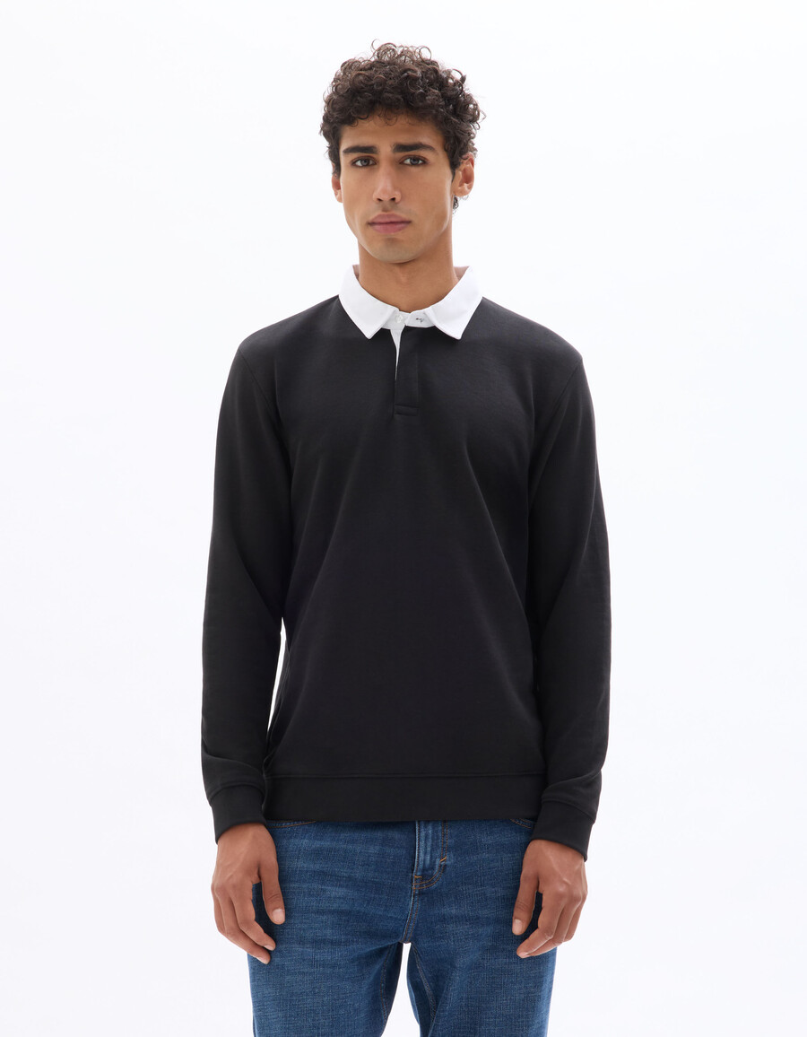 polo piqué de manga larga regular