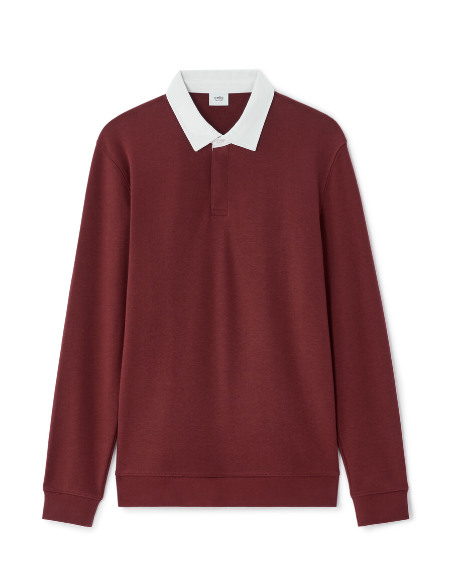 polo piqué de manga larga regular