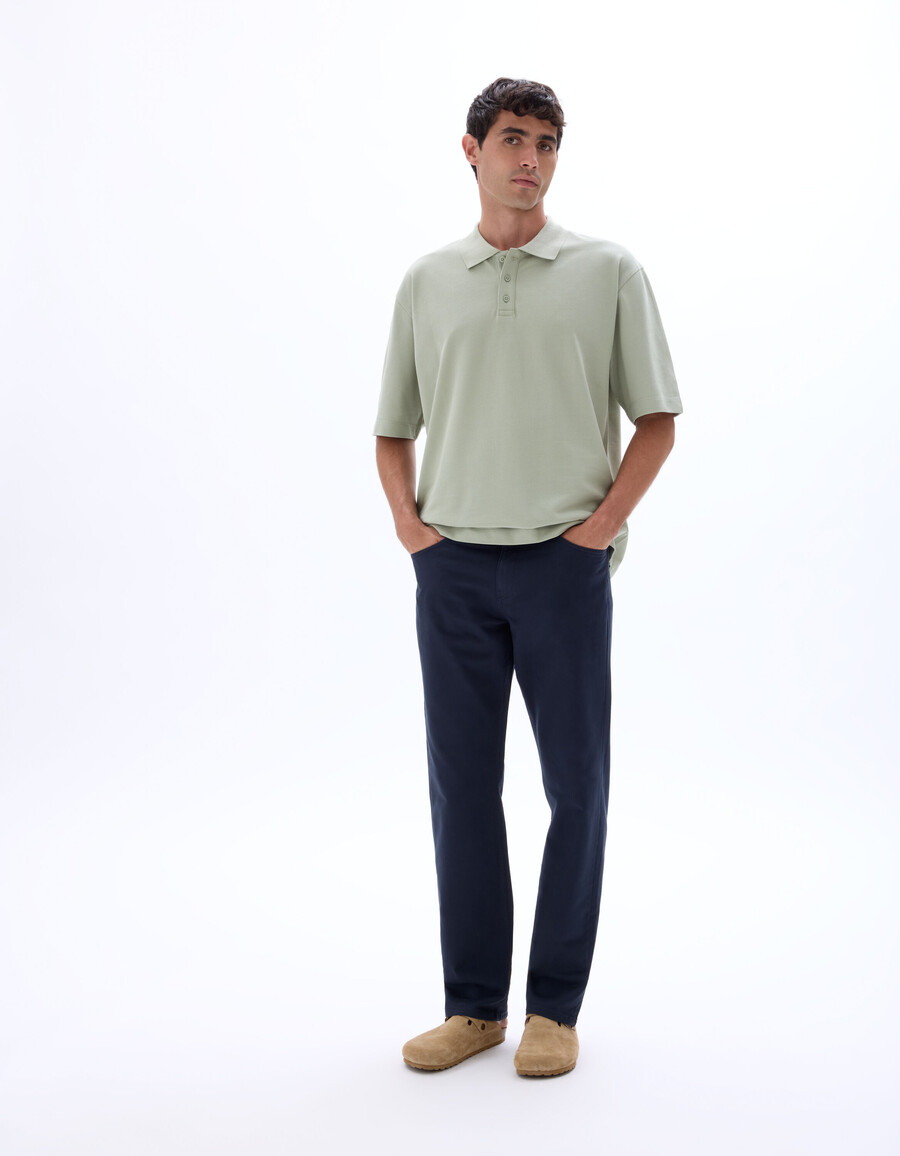polo de piqué 100 algodón de gran tamaño