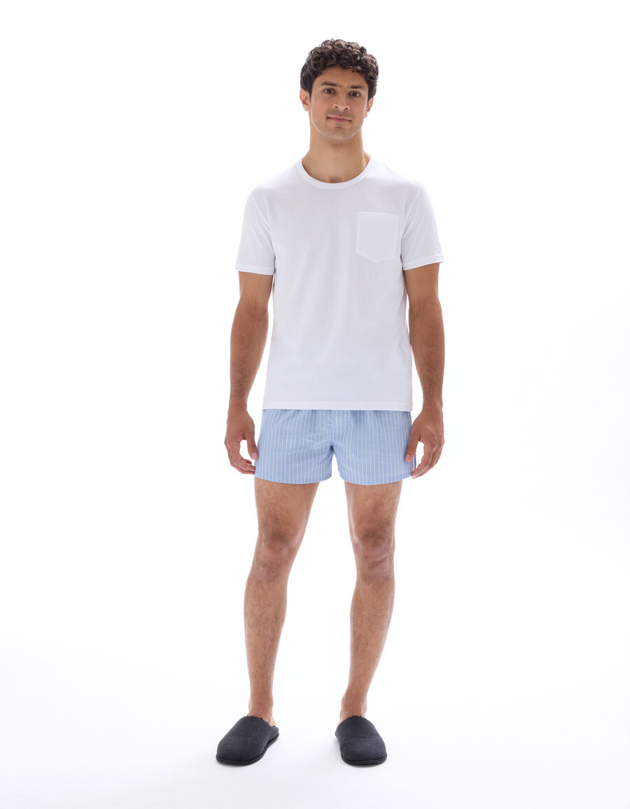 conjunto de pijama camiseta y bóxer 100 algodón