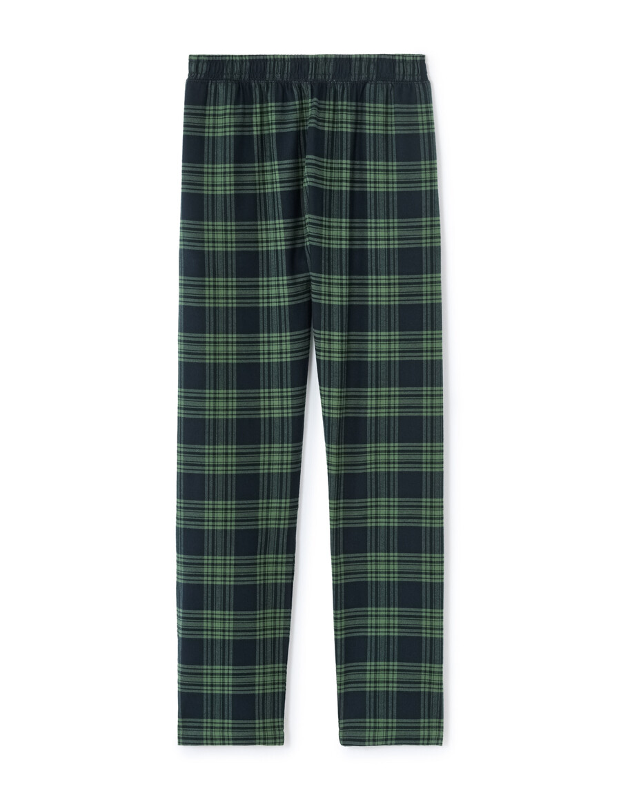 pijama de top y pantalón a cuadros 100 algodón