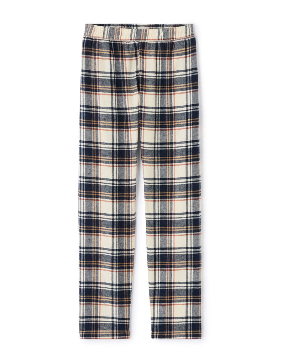 pijama de cuadros 100 algodón con parte superior y pantalón