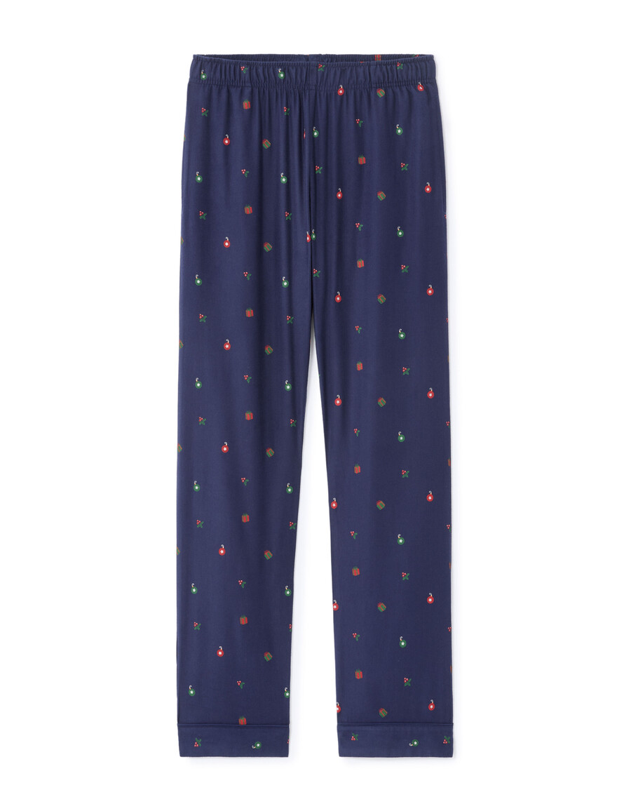 conjunto de pijama de regalo con árbol de navidad de la marina