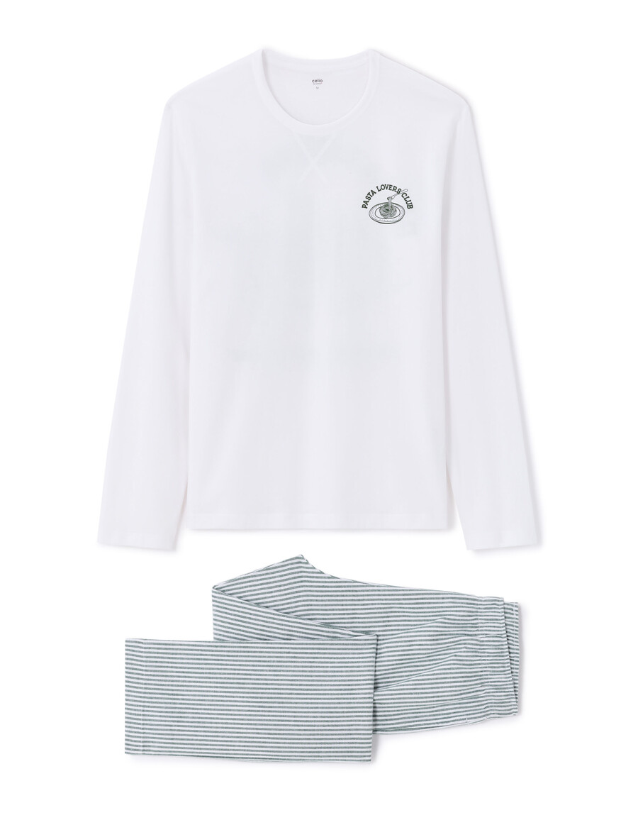 pijama navideño para amantes de la pasta