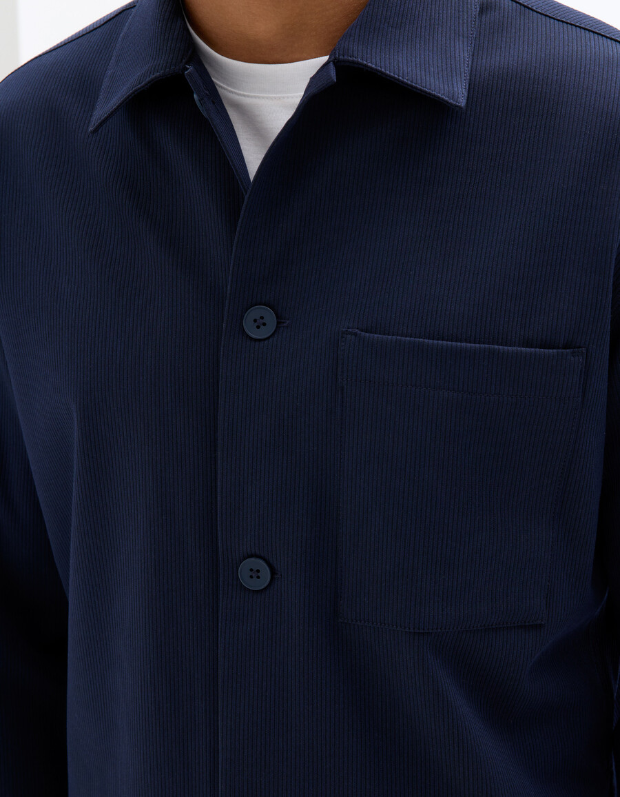 sobrecamisa con bolsillo