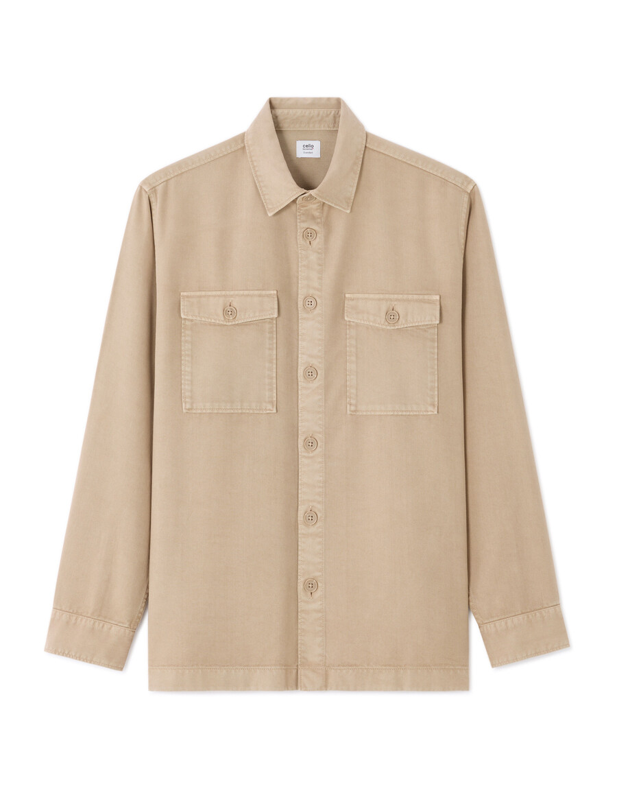 camisa lisa de 100 tencel lyocell