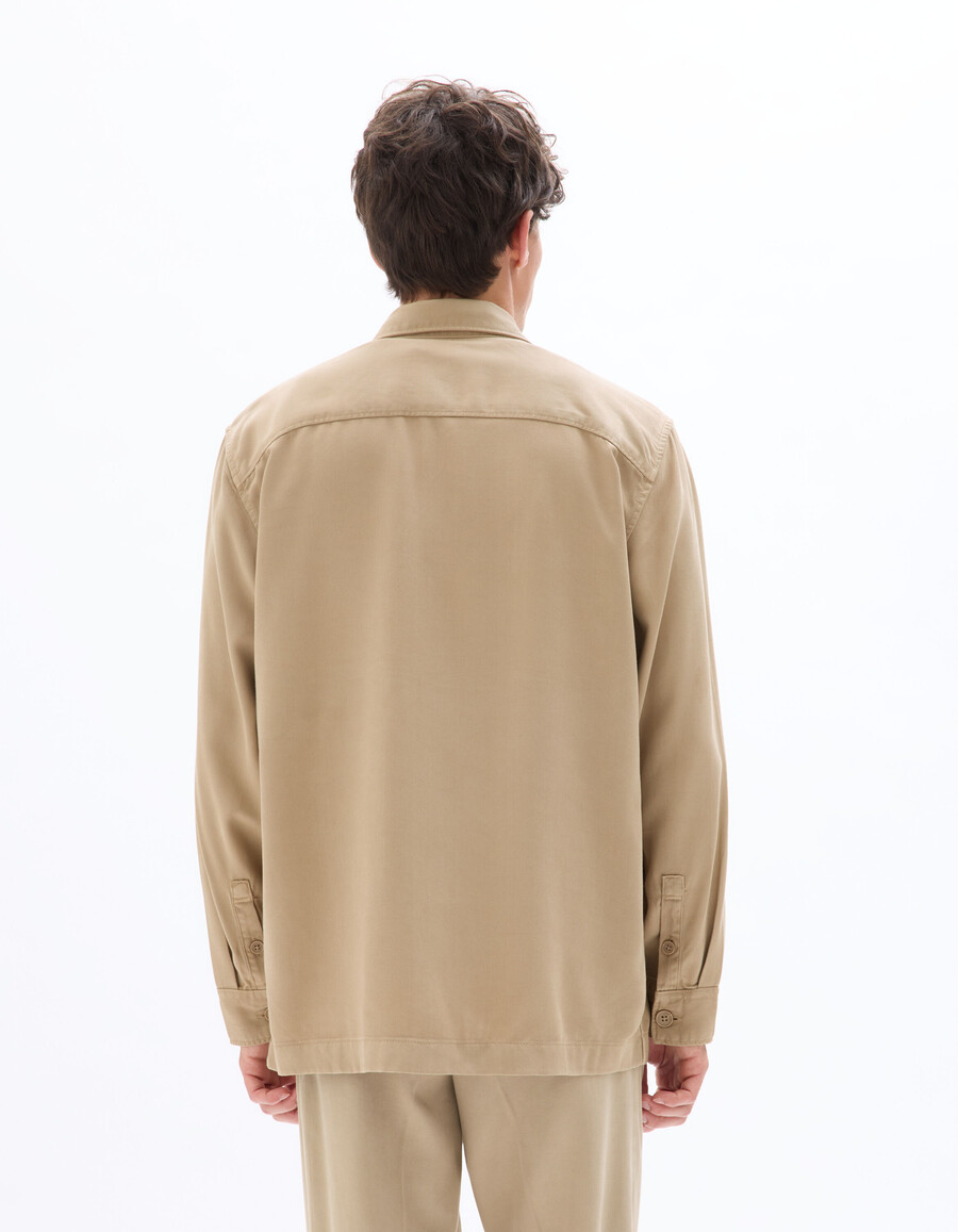 camisa lisa de 100 tencel lyocell