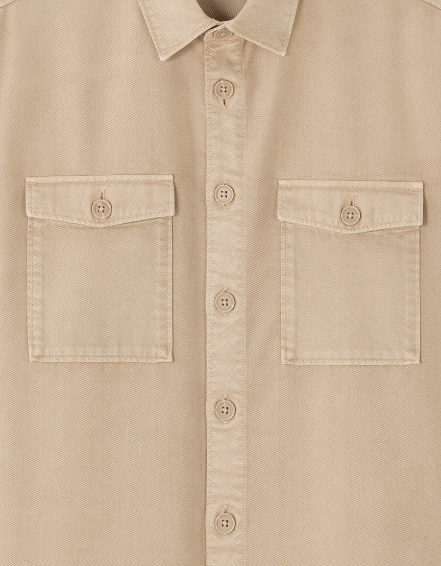 camisa lisa de 100 tencel lyocell