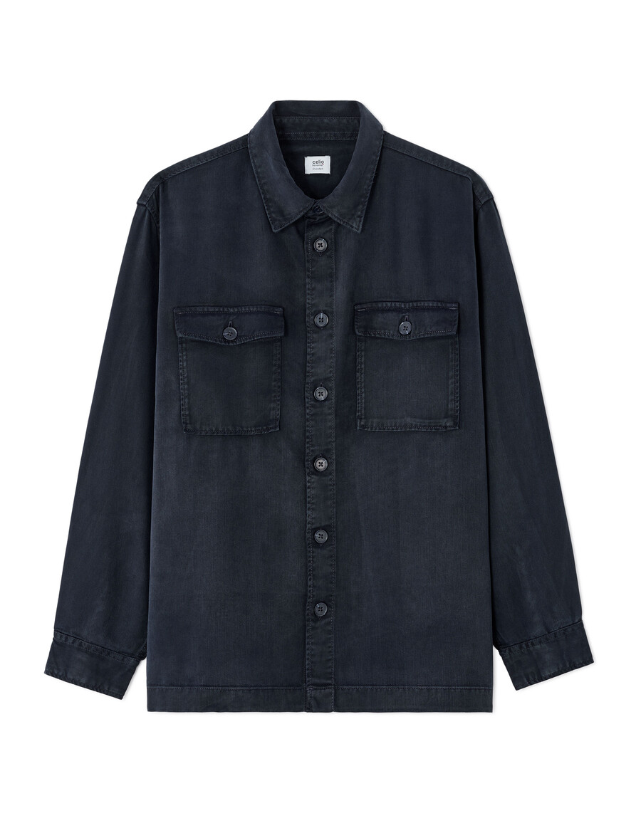 camisa lisa de 100 tencel lyocell