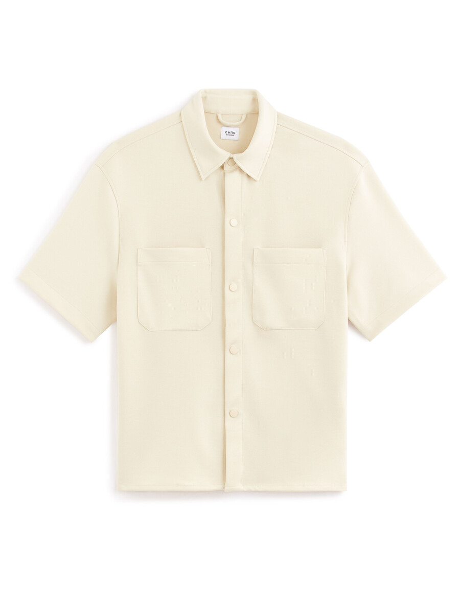 camisa beige grande