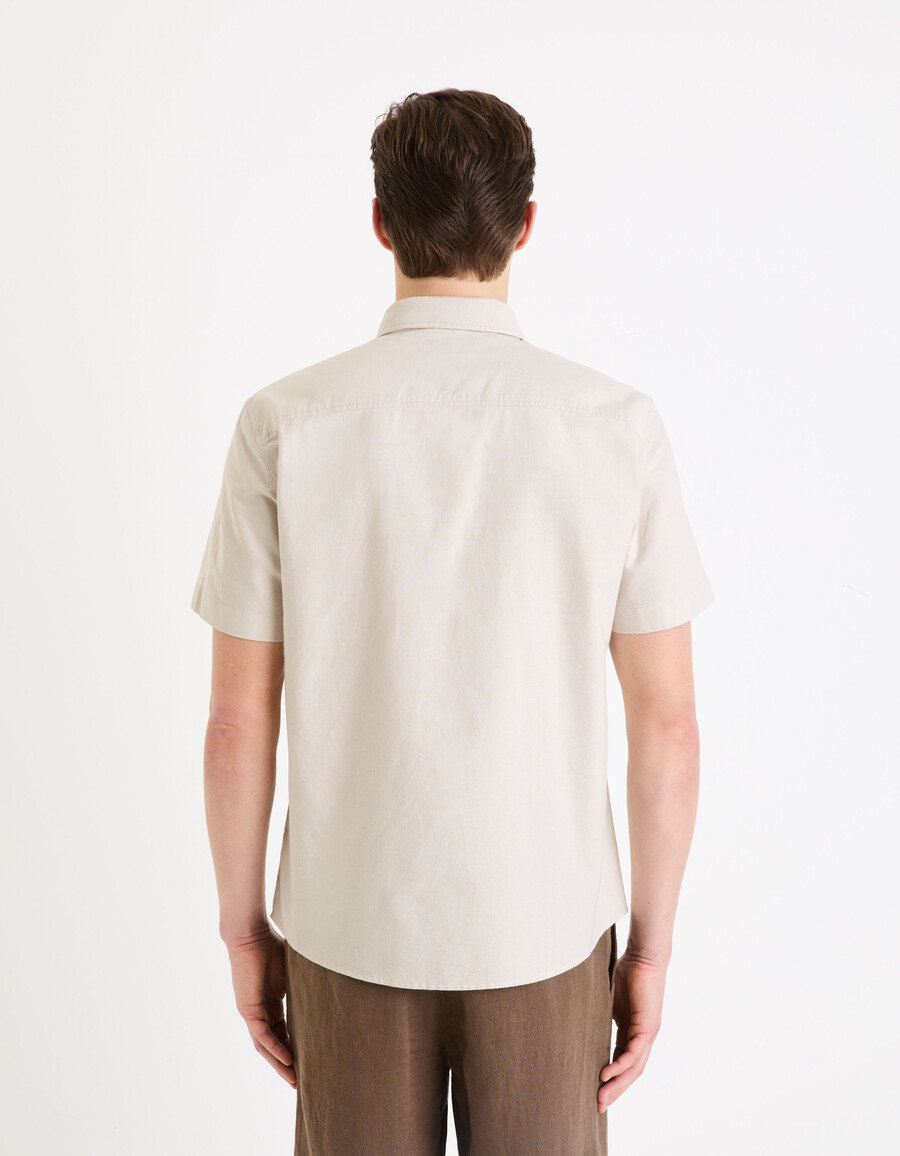 camisa oxford de corte regular 100 algodón