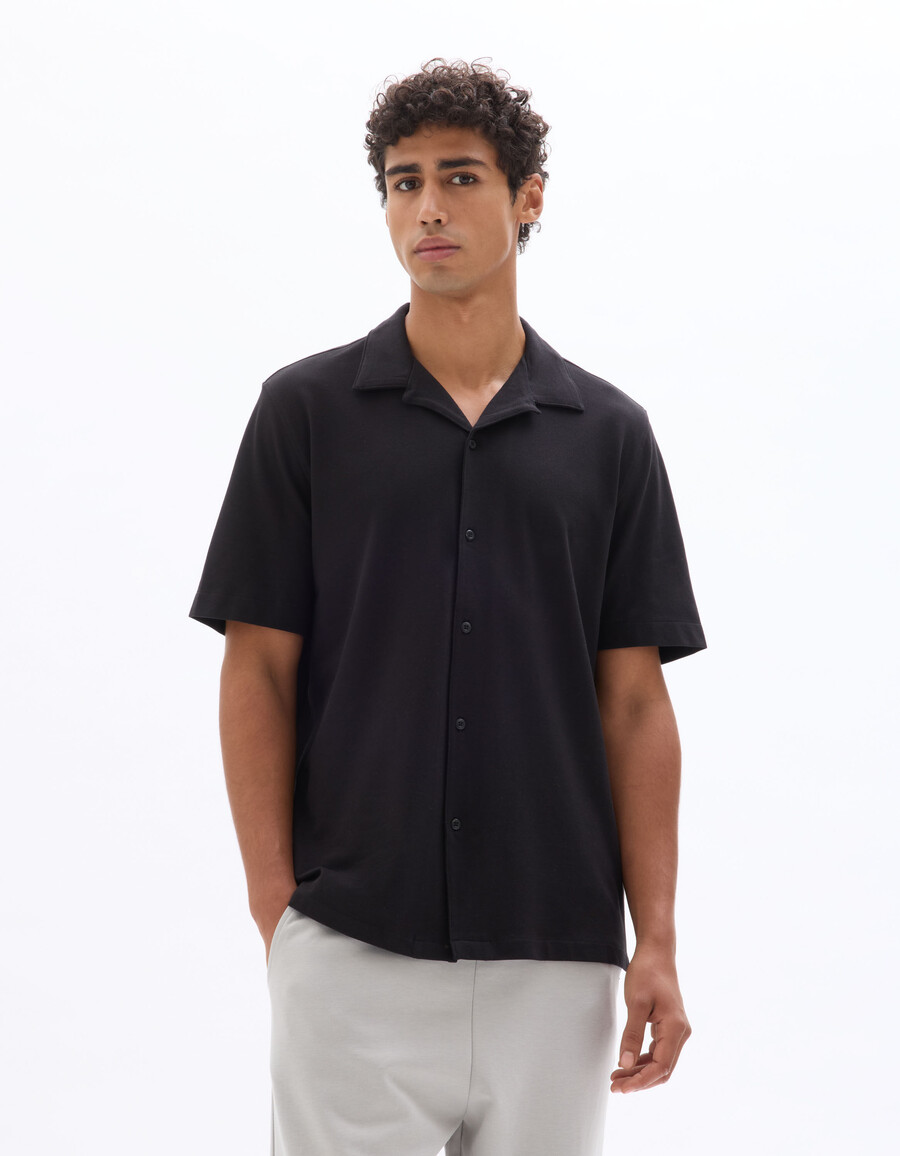 camisa de jersey de corte regular