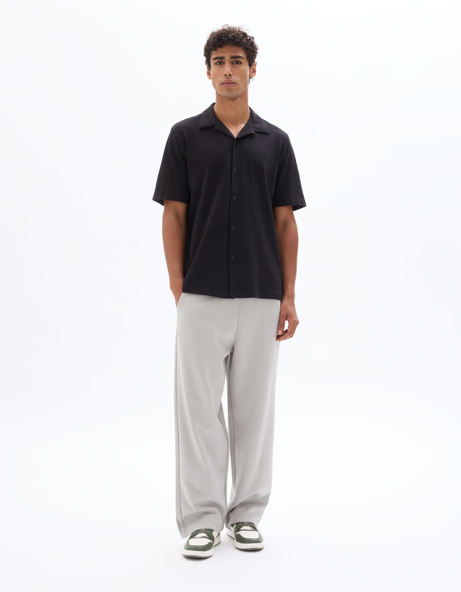 camisa de jersey de corte regular