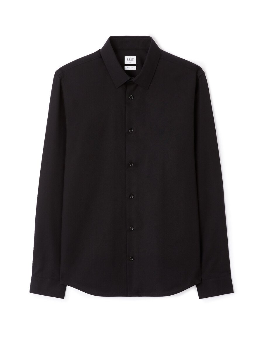 camisa oxford royal de corte entallado