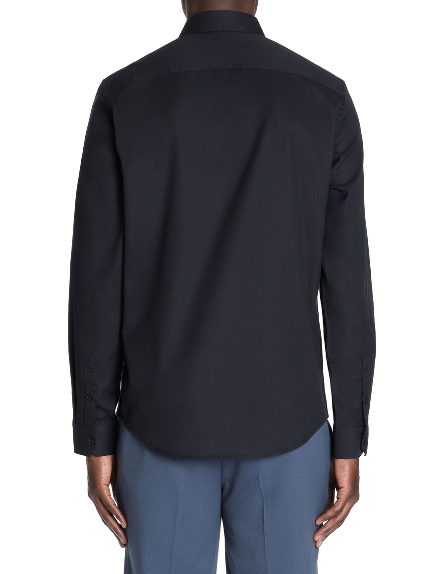 camisa oxford royal de corte entallado