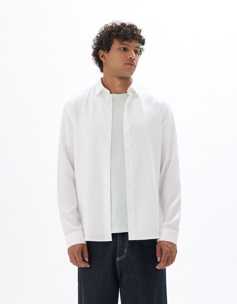 camisa regular 100 tencel lyocell