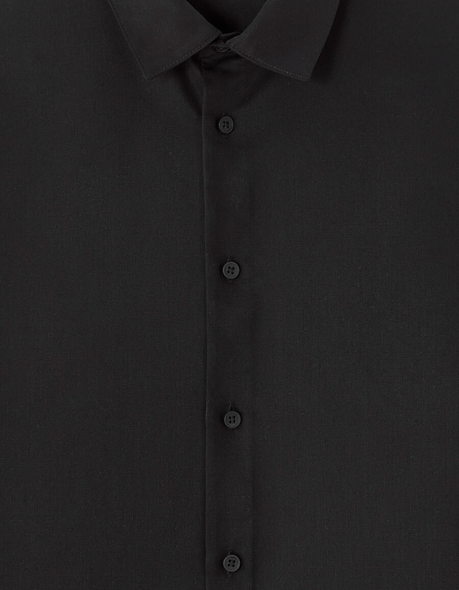 camisa de corte regular 100 tencel lyocell