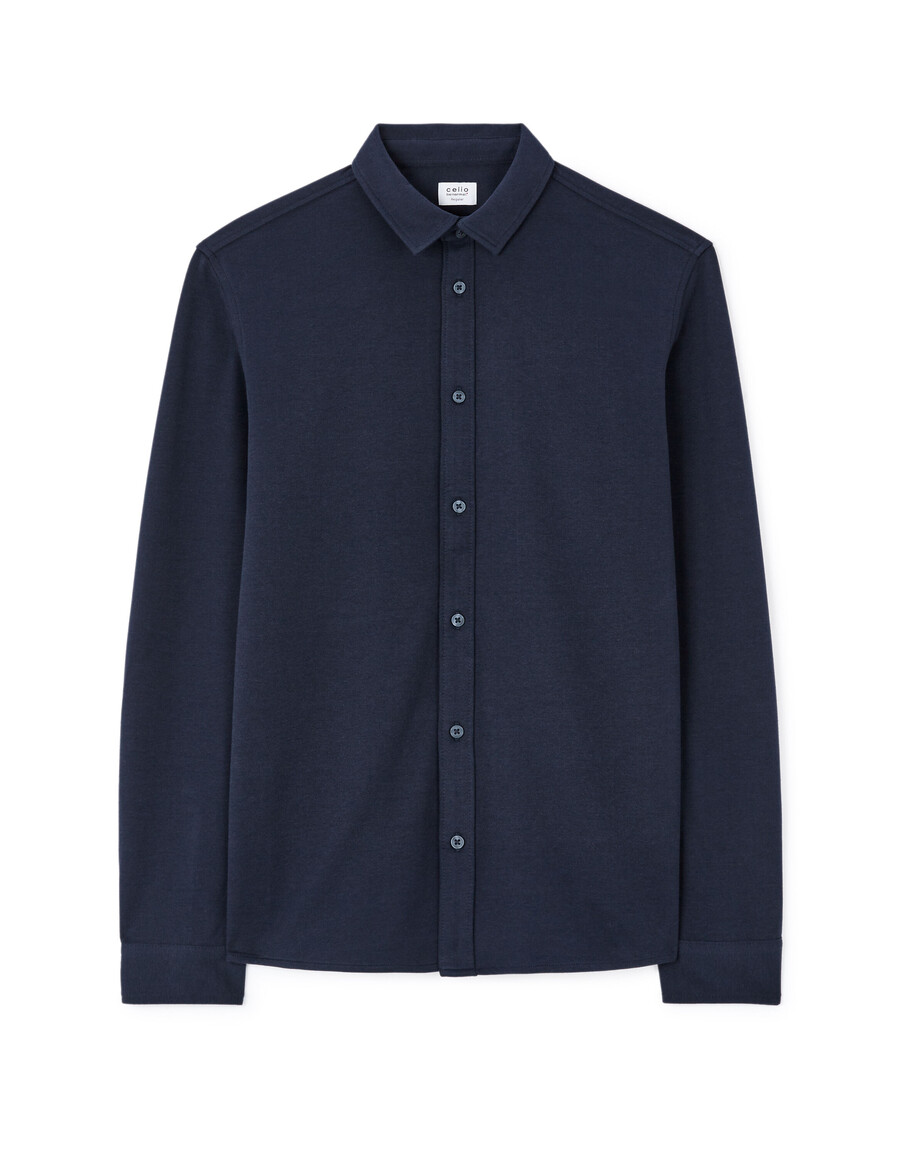 camisa de jersey de corte regular