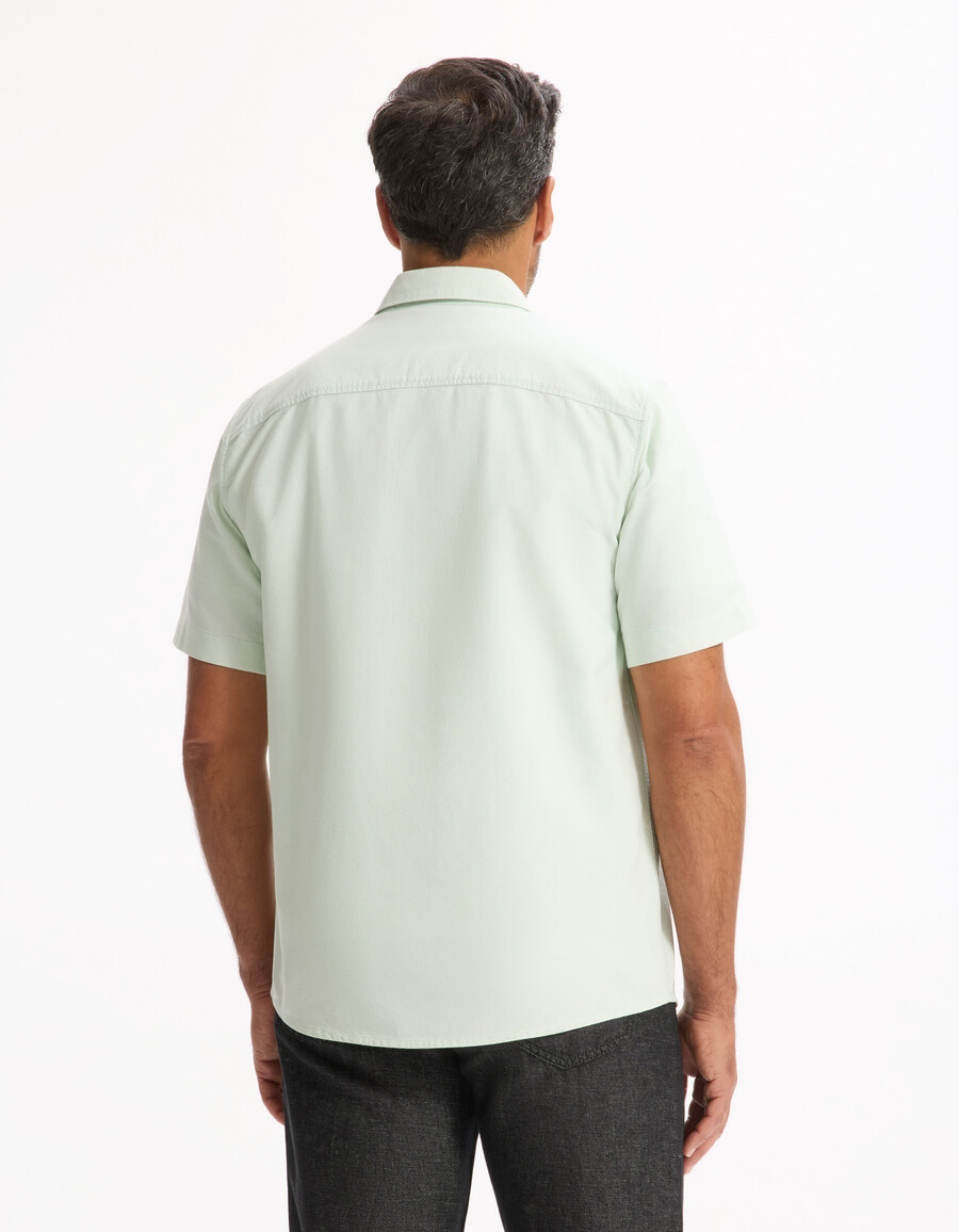 camisa oxford de corte regular 100 algodón