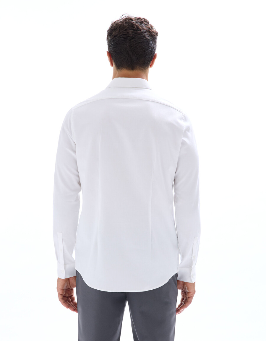 camisa dobby slim 100 algodón