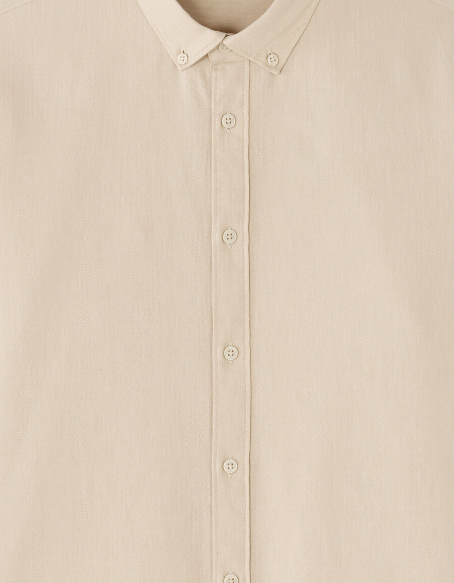 camisa de franela de corte regular