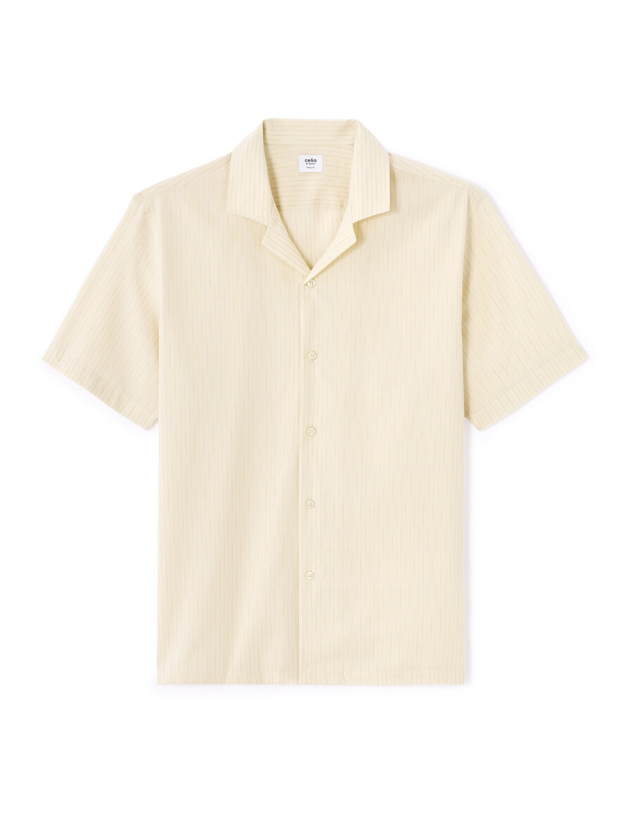 camisa de sarga 100 algodón de corte regular