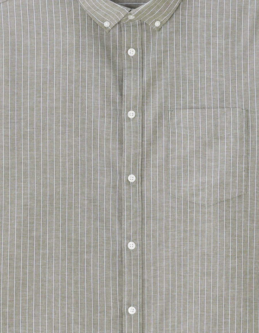 camisa oxford holgada a rayas