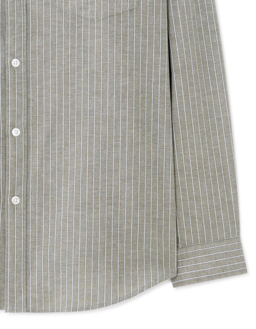 camisa oxford holgada a rayas