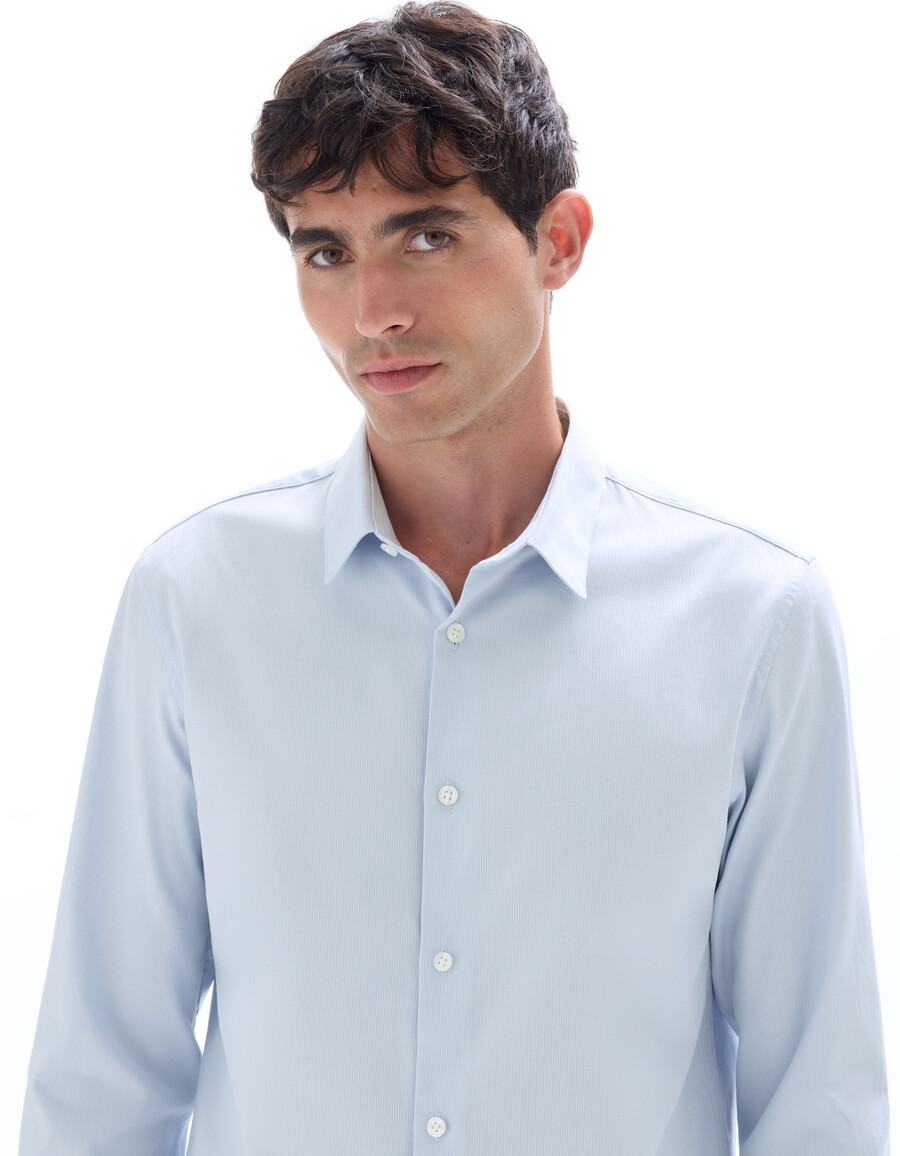 camisa dobby slim 100 algodón