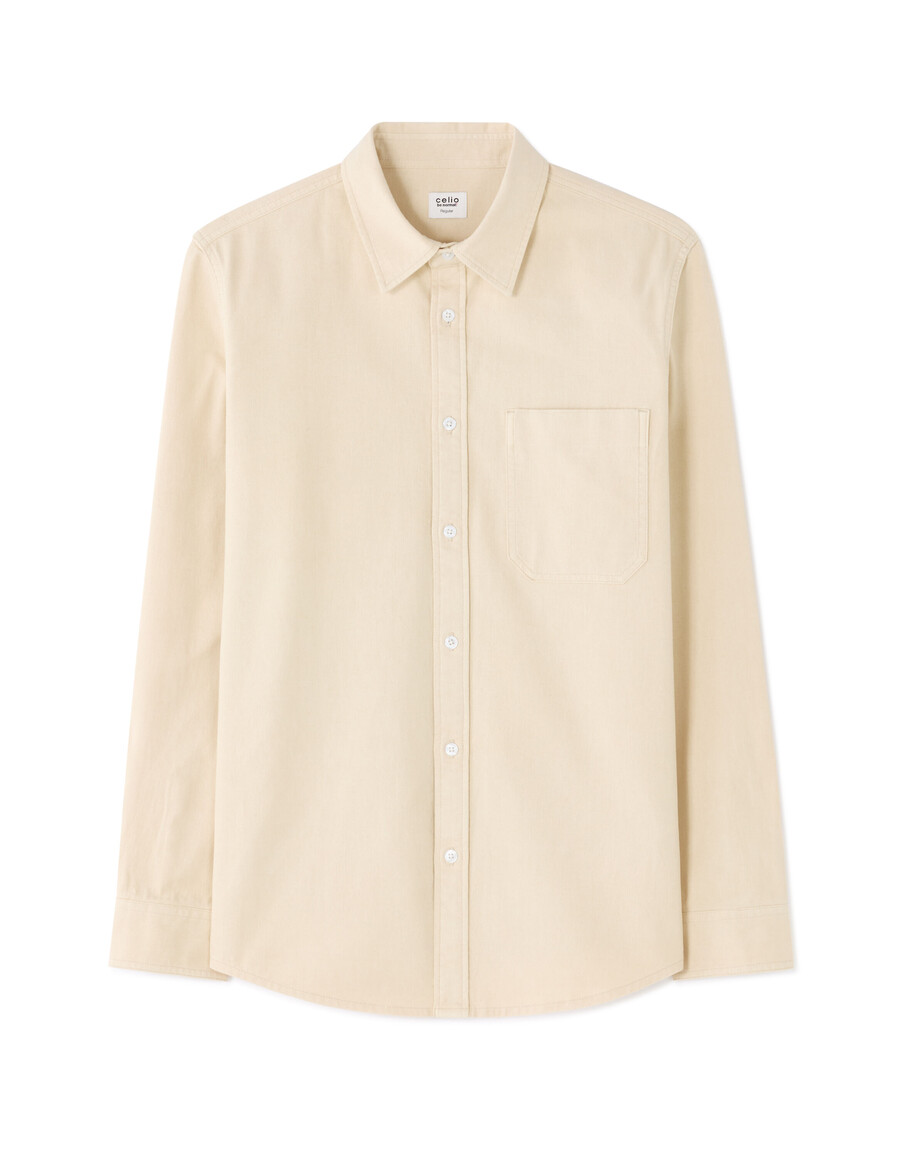 camisa vaquera de corte regular 100 algodón