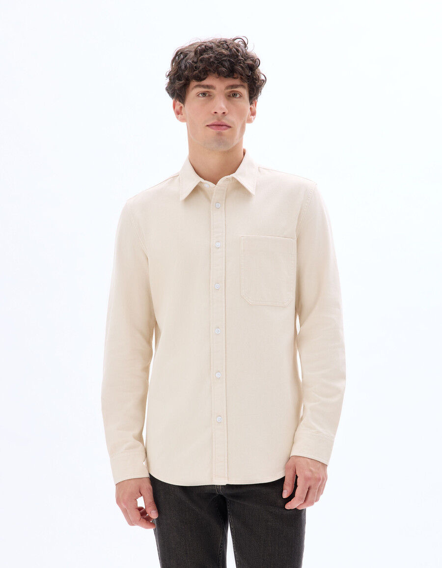 camisa vaquera de corte regular 100 algodón