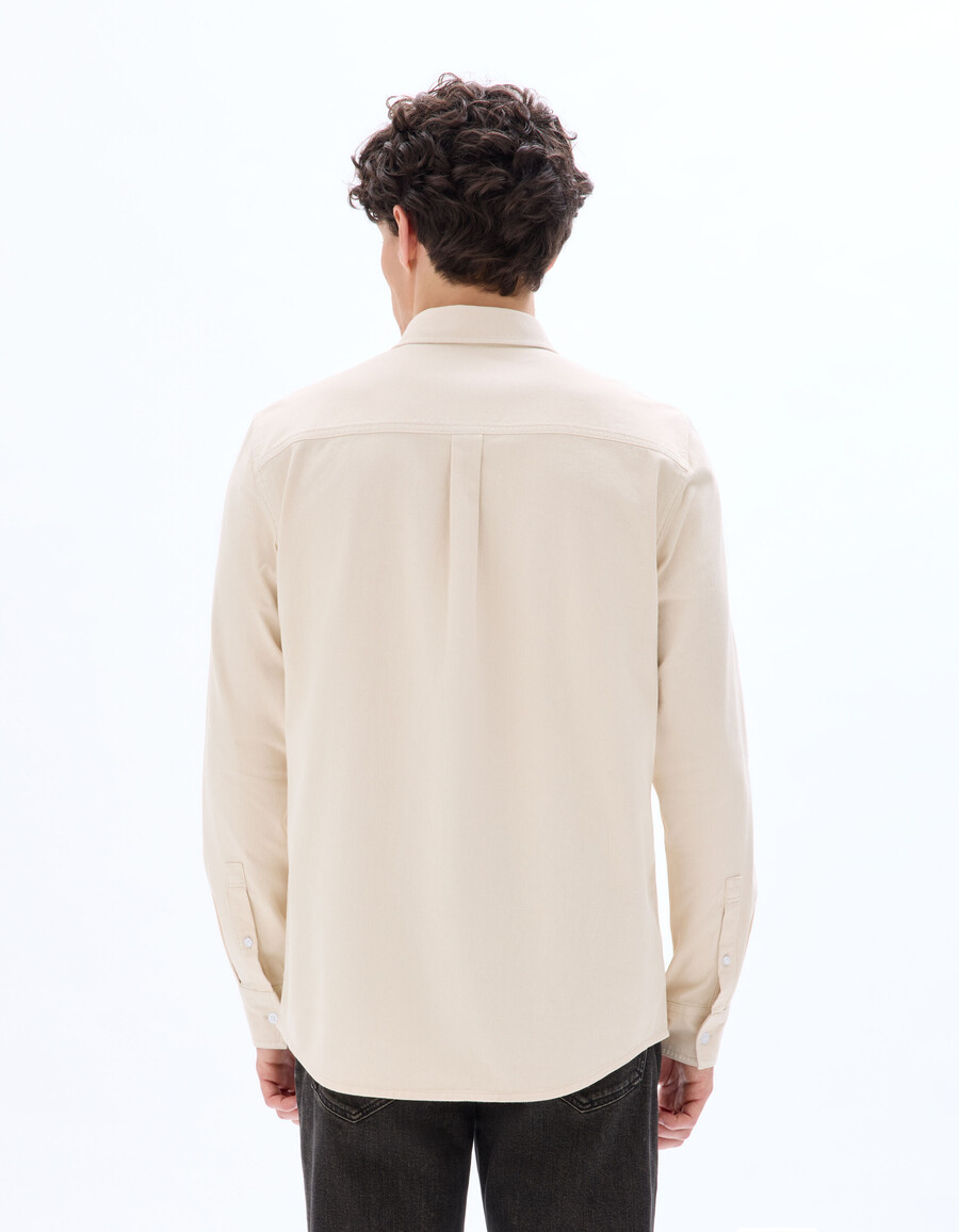 camisa vaquera de corte regular 100 algodón