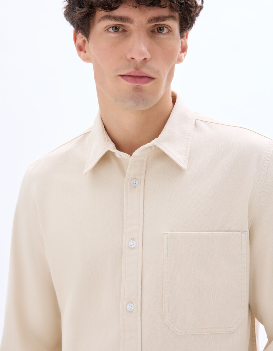 camisa vaquera de corte regular 100 algodón