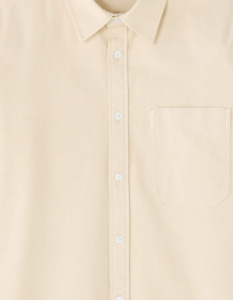 camisa vaquera de corte regular 100 algodón