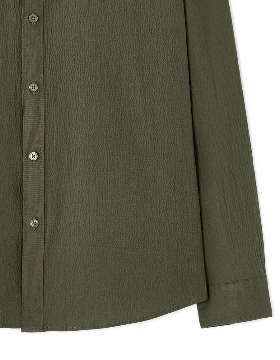 camisa de seersucker regular