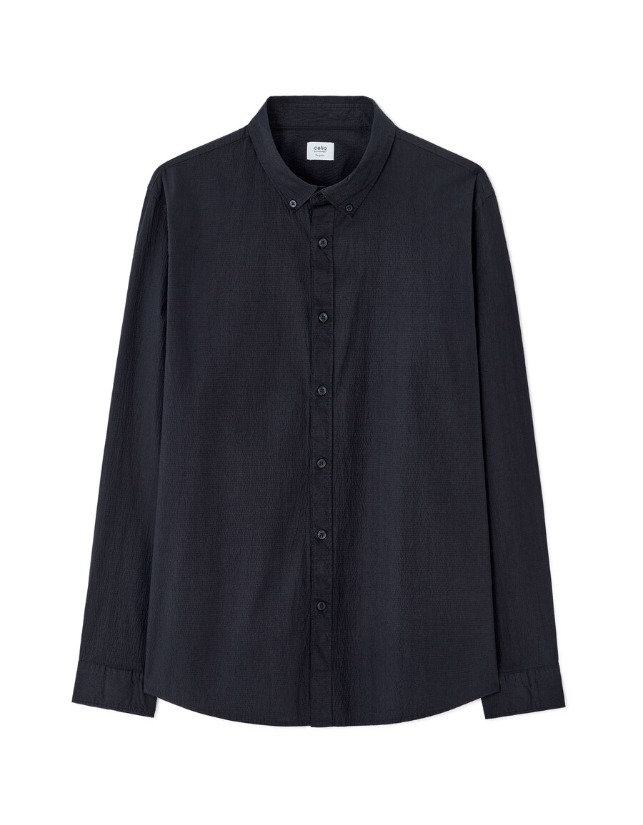 camisa de seersucker regular