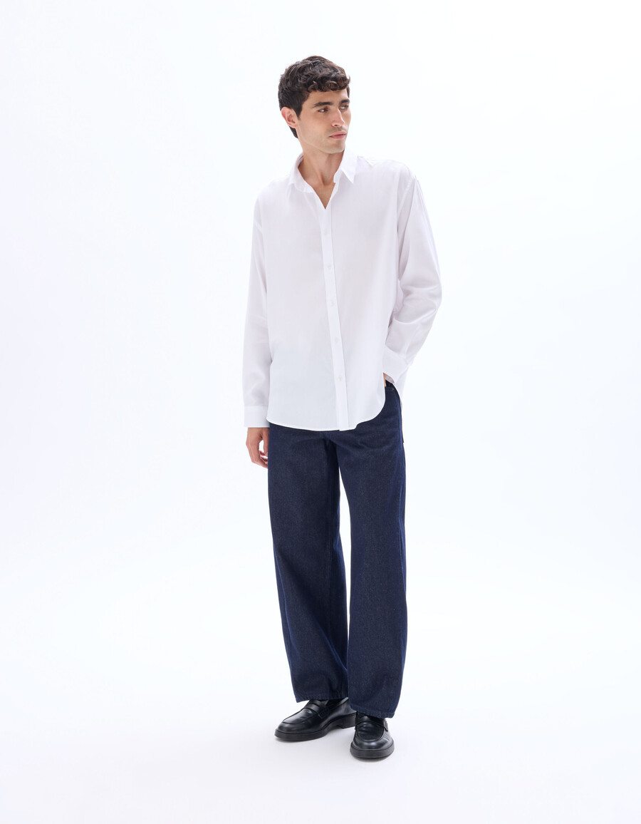 camisa oxford extragrande 100 algodón