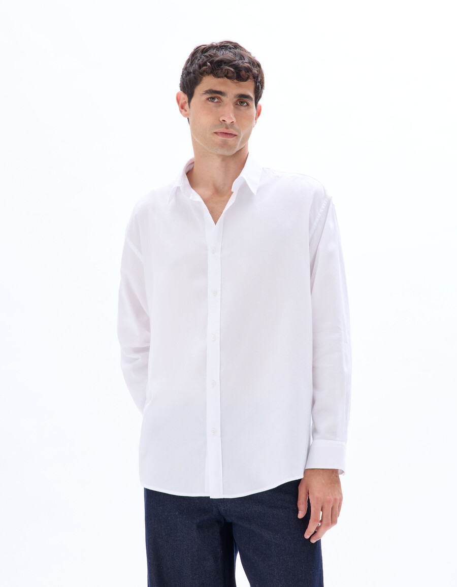 camisa oxford extragrande 100 algodón